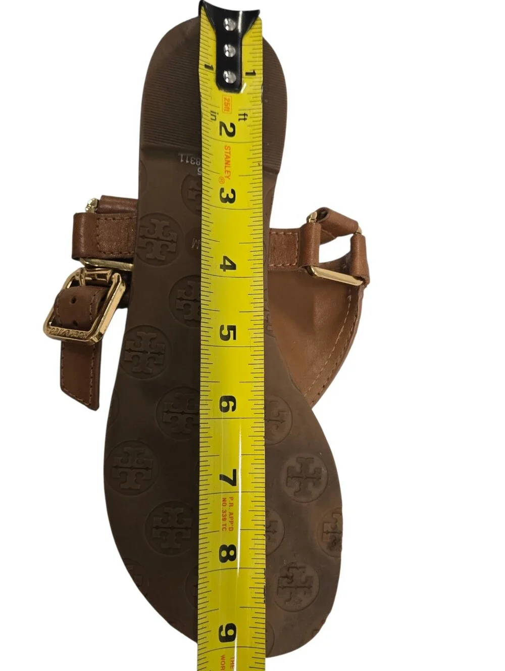 NEW Tory Burch Regan Leather Thong Sandals SZ 6.5 M